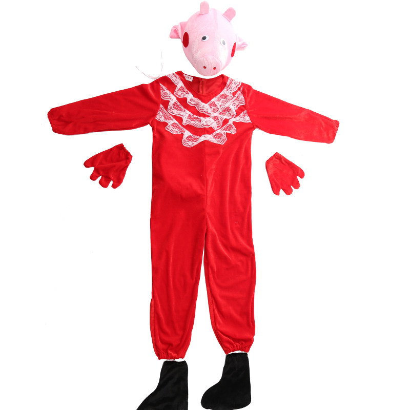 六一动物造型夏季演出服装小猪佩奇粉红猪小妹幼儿童舞台舞蹈表演