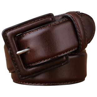 皮带男士真皮包裹扣头金属接触过敏无塑料敏感无铁抗光身腰带男