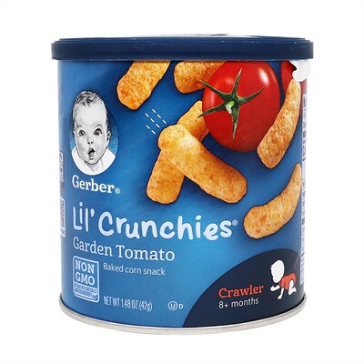 海淘美国嘉宝泡芙条番茄芝士条泡芙条 奶酪婴儿零食 宝宝手指饼干