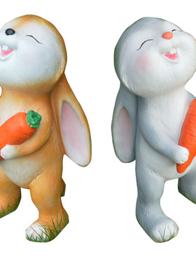 户外卡通小兔子庭院草坪园林景观