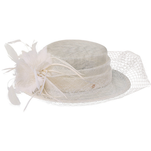 EE【英式礼帽】英式麻纱名媛宴会礼帽 羽毛网纱优雅帽子女1051
