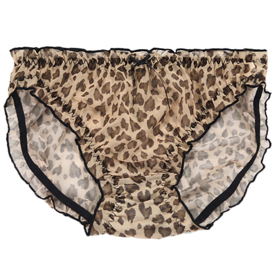 大码网纱性感三角裤超薄透气蕾丝