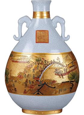 汝窑陶瓷大花瓶客厅中式摆件瓷器