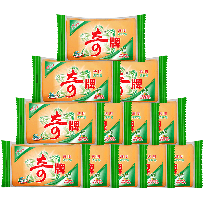 隆力奇洗衣皂肥皂208g*10个
