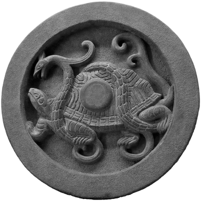 汉代玄武瓦当会所装饰品摆件中式