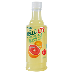 娃哈哈hello-c柚 复合果汁饮料450ml*9瓶整箱蜂蜜味饮料年货