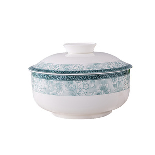 逐鹿民生陶瓷釉中彩春之韵家用米饭碗汤碗泡面碗包邮套装骨瓷促销