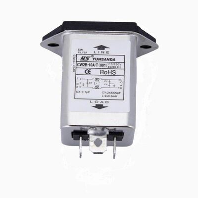 台湾yunsanda电源插座红色滤波器