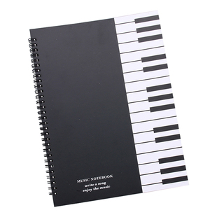 A4音乐五线谱本带乐理知识儿童加厚线圈乐谱本子