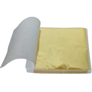 老张贴金金箔纸台湾仿金箔K金 别墅酒店会所装修绘画美术100张/件