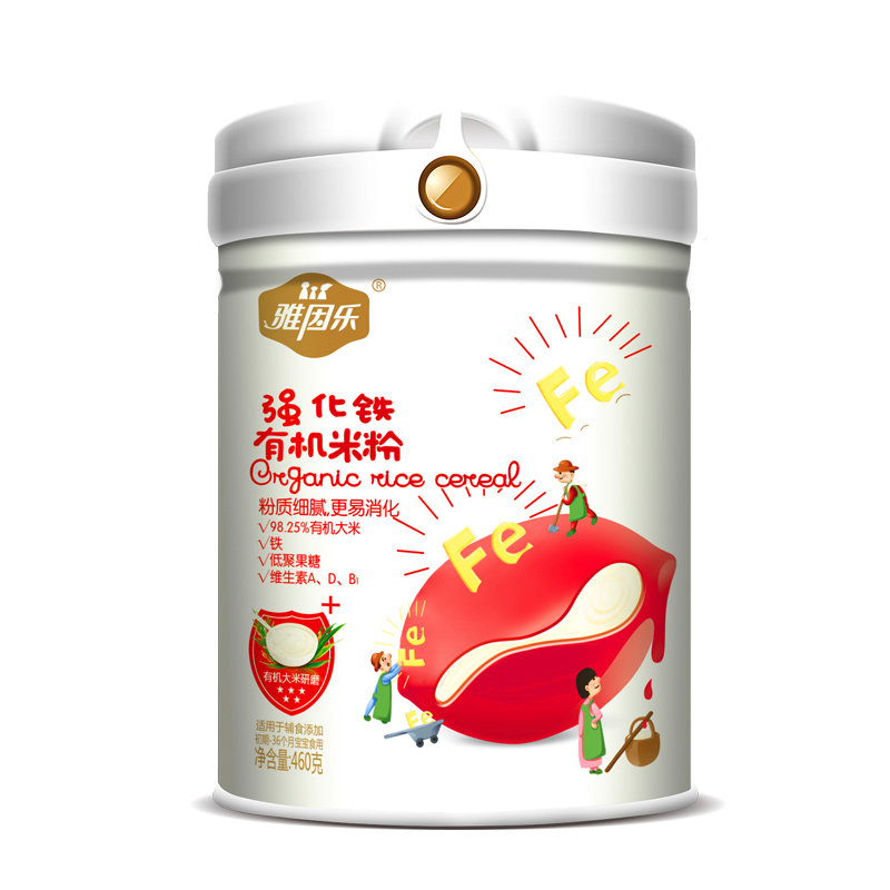 雅因乐有机米粉婴儿辅食罐装