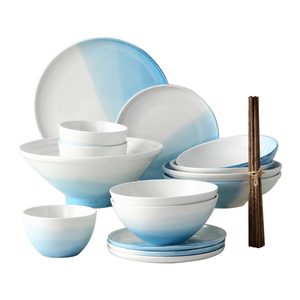 简约碗碟套装家用餐具碗盘陶瓷