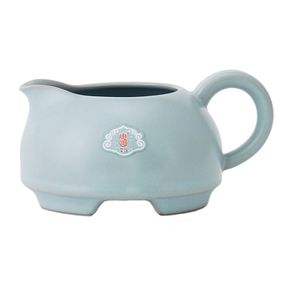 恒福东道汝窑茶具陶瓷功夫茶杯主人品茗杯开片天青色禅定对杯包邮