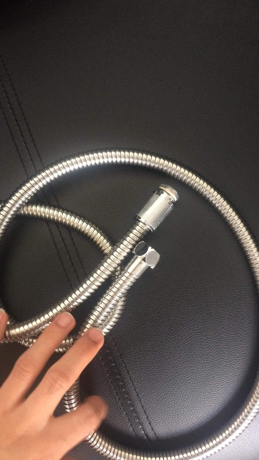 1m/1.5m/2m Flexible Stainless Steel Flexible Rubber Shower Hose For