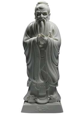 微美诸子百家孔子老子墨子雕像