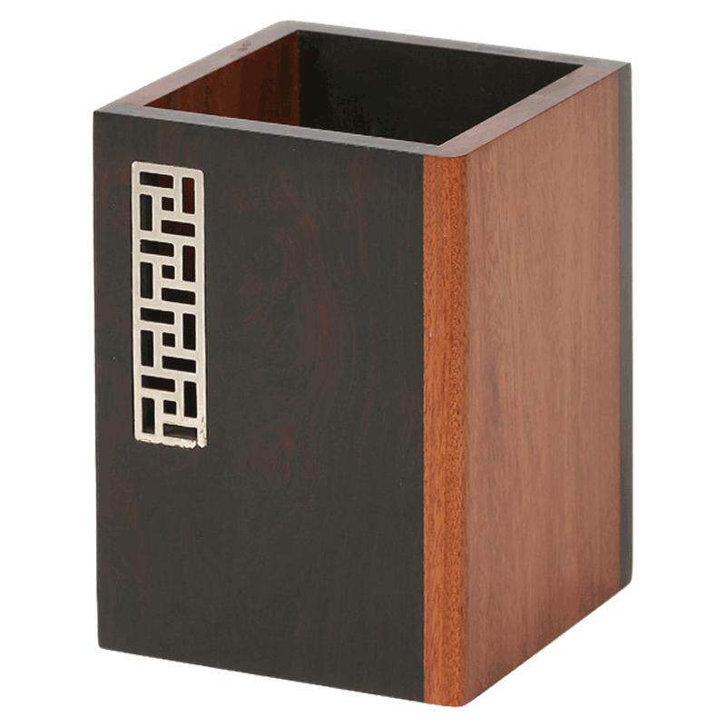 红木笔筒摆件商务工艺品定制刻字