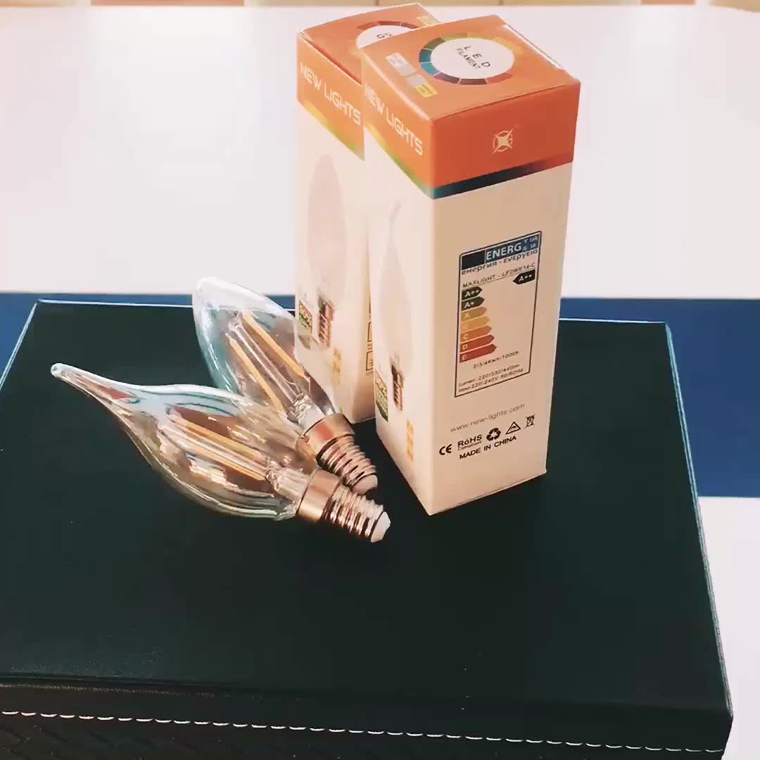 Decorative Light C35 Dimmable Bulbs 2w 4w Candle Filament Bulb Led