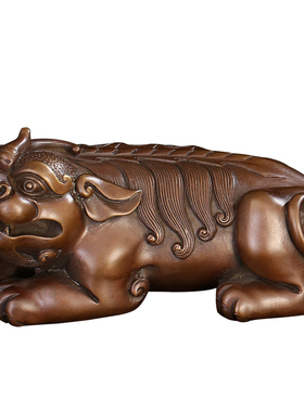 徽匠铜韵貔貅招财皮丘文房镇纸