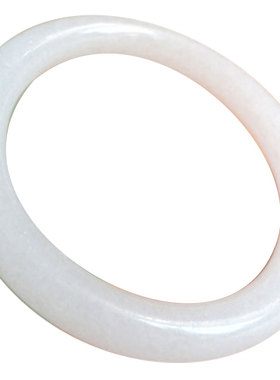 阿富汗白玉新疆羊脂级圆条手镯