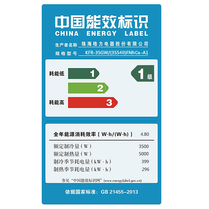 格力空调新一级凉之沁变频冷暖大1匹KFR26GW/(26512)FNhAaB1省电