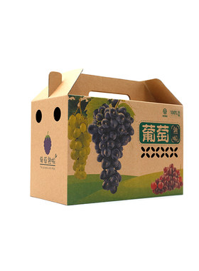 水果通用牛皮纸高档包装盒定制