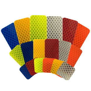 3M钻石级反光贴 超强反光膜 摩托电动车装饰贴片巴腾堡格纹车贴