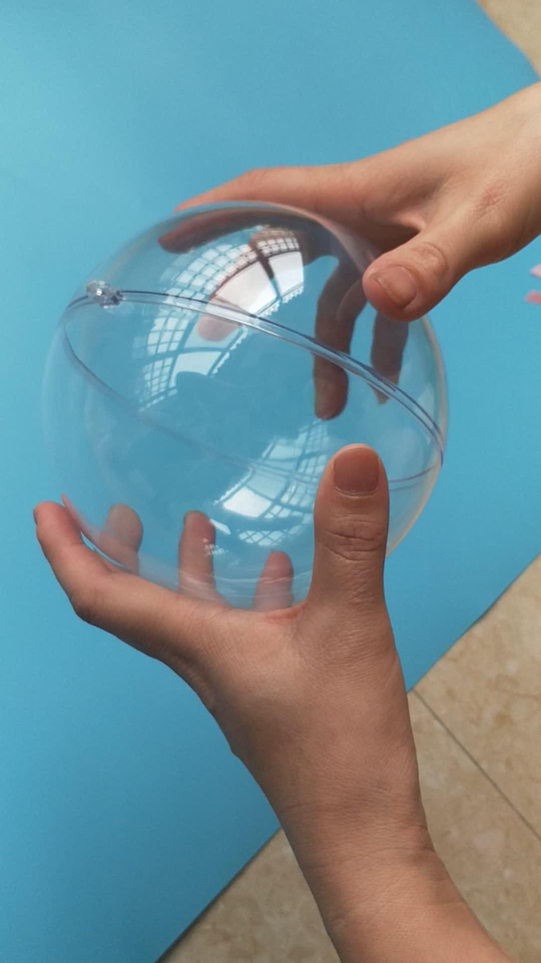 Esfera De Plástico Duro Bola Hueca Que Se Puede Abrir,Esfera Acrílico