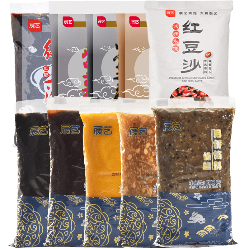 展艺低糖红豆沙月饼馅料500g