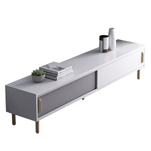 ins北欧实木电视柜茶几套装组合小户型日式家具简约现代客厅机柜