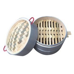 蒸笼竹制 家用 不锈钢蒸笼 商用组合小笼包蒸屉 加高加深竹屉子