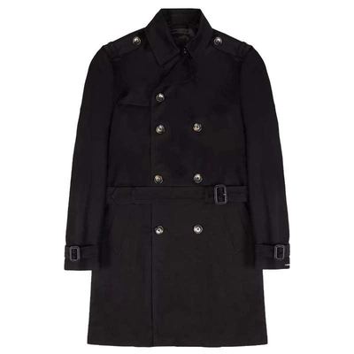 英国双排扣修身商务风衣