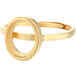 925纯银男女戒指空托5*7*9*11古法银diy戒托空托3*4*6*8*10*14*19