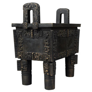 仿古青铜器摆件纯铜办公室鼎司母戊鼎铜鼎工艺品公司开业礼品包邮