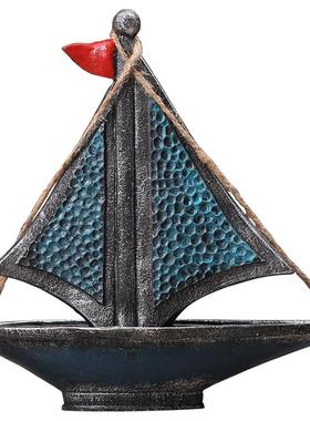 复古北欧风格帆船卧室书房装饰品