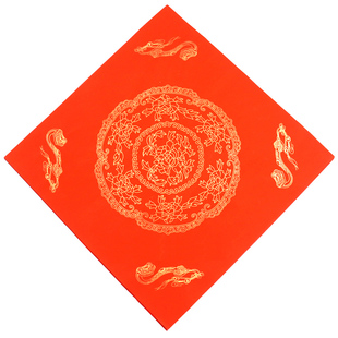 加厚大号万年红洒金福字春字斗方对联春联空白手写宣纸批发