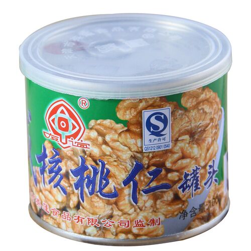包邮天津英蓬友谊牌咸核桃仁罐头100g*4坚果即食授权销售