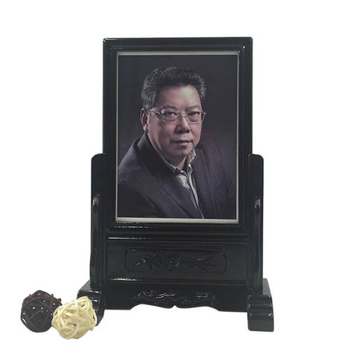 遗像相框遗照相架 瓷像相框瓷相相架（实木制作供奉先人专用竖向