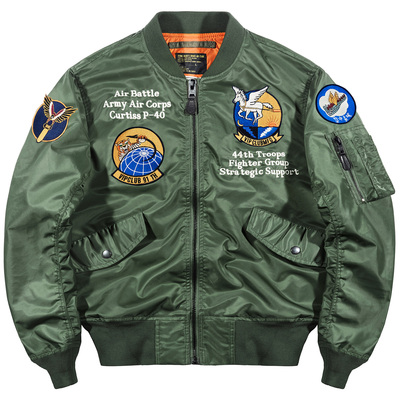 VIP飞行员夹克男士春秋韩版工装休闲外套薄款大码帅气棒球服潮流