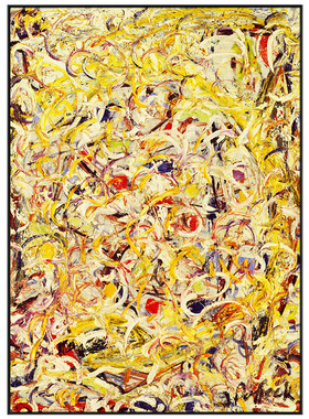 客厅玄关挂画杰克逊波洛克客厅玄关抽象大幅装饰画闪闪发光的物质
