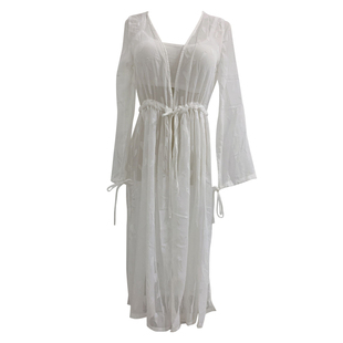 泰国防晒衣海边度假防晒衫薄款开衫2025新款超仙海滩长款沙滩罩衫