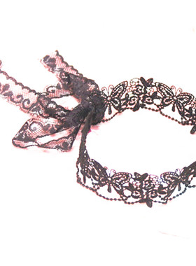 无扣项链白色欧美日韩风蕾丝绑带