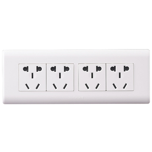 飞雕118型开关插座面板组合多孔12孔4位5孔墙式装修家用暗装包邮