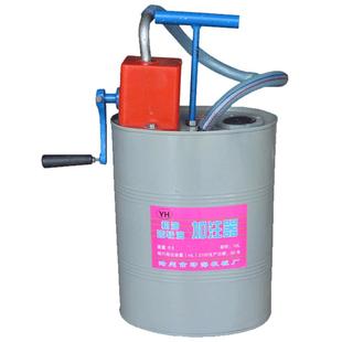 手摇桶式加注器 机油齿轮油液压油手动机油泵 加油枪手压摇泵带桶