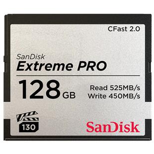 闪迪CF卡128G内存卡CFAST2.0高速佳能相机存储卡储存卡256g