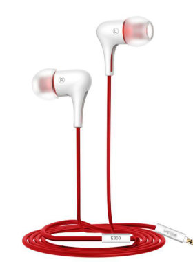 mrice/米粒E300入耳式重低音耳机人声三频均衡金属流行老库存耳机