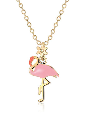 韩国火烈鸟小众饰品吊坠项链