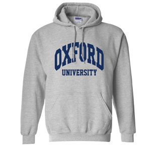 英国牛津大学卫衣冬季加绒加厚连帽套头University of Oxford校服