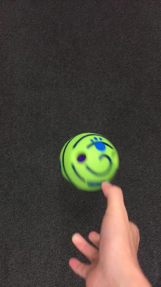 Eco-friendly Rubber Dog Smile Wobble Wag Giggle Dog Toy - Buy Wobble Wag Giggle Ball,Dog Smile 