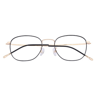 HAN超轻钛架复古近视眼镜女有度数防蓝光男眼睛框镜框眼镜框42135