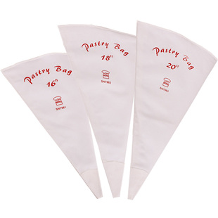 三能加厚布裱花袋蛋糕奶油挤袋烘焙曲奇饼干泡芙挤花袋涤棉重复用